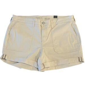 NWT Torrid Perfect 5" Vintage Stretch Shorts Womens 16 Natural